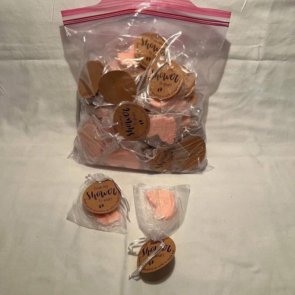 Pink Baby Shower Foot Soap Favors (x-88)